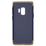 Husa Samsung Galaxy S9 Luxury Plating 3 in 1 Albastru - vivimall.ro