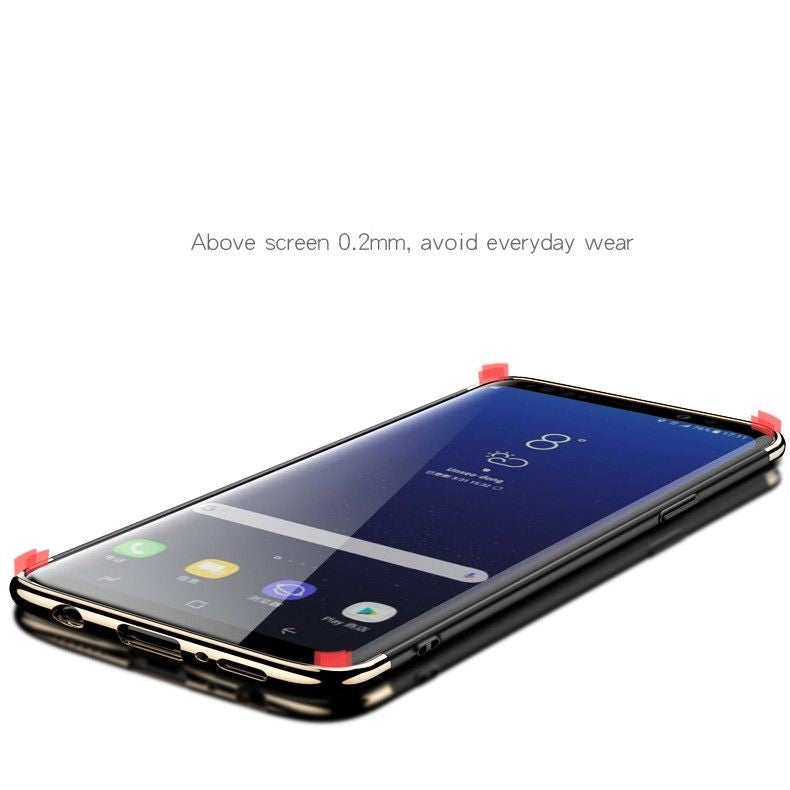 Husa Samsung Galaxy S9 Plus Luxury Plating 3 in 1 Negru - vivimall.ro