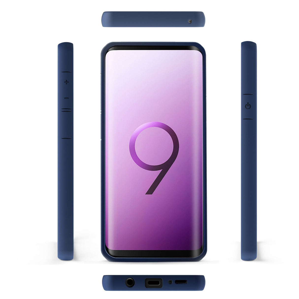 Husa Samsung Galaxy S9 Plus shockproof acrylic Albastru - vivimall.ro