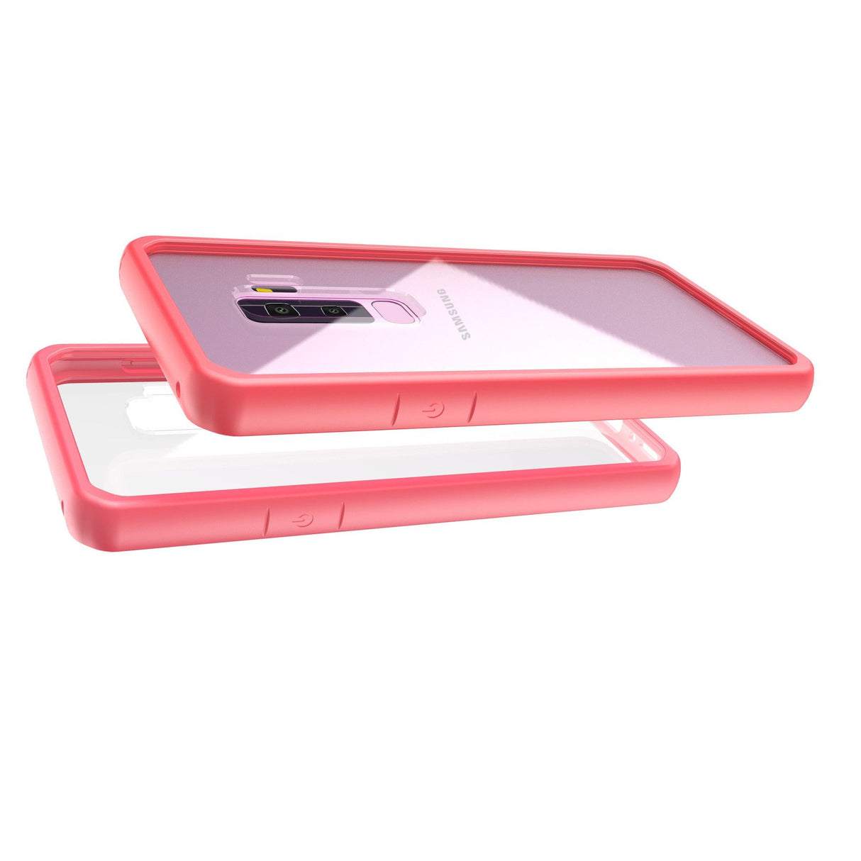 Husa Samsung Galaxy S9 shockproof acrylic Roz - vivimall.ro