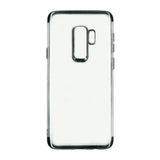 Husa Samsung Galaxy S9 Transparent cu Margini Negre - vivimall.ro