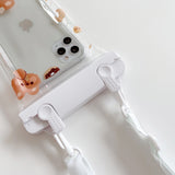 Husa subacvatica Fruity Waterproof Flippy, Snowproof, Universala, Impermeabila, cu Snur, pentru telefon sau documente, Pan Bear, Alb-Transparent - vivimall.ro