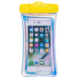 Husa subacvatica Holografica Waterproof Flippy, Snowproof, Universala, Impermeabila, cu Snur, pentru telefon sau documente, Galben - vivimall.ro