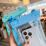 Husa subacvatica Waterproof Flippy, Snowproof, Universala, Senzoriala, cu Snur, pentru telefon sau documente, Verde Menta - vivimall.ro