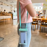 Husa subacvatica Waterproof Flippy, Snowproof, Universala, Senzoriala, cu Snur, pentru telefon sau documente, Verde Menta - vivimall.ro