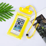 Husa subacvatica Zip Waterproof Flippy, Snowproof, Universala, Impermeabila, cu Snur, pentru telefon sau documente, Galben - vivimall.ro