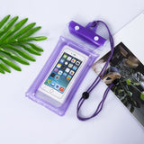 Husa subacvatica Zip Waterproof Flippy, Snowproof, Universala, Impermeabila, cu Snur, pentru telefon sau documente, Mov - vivimall.ro