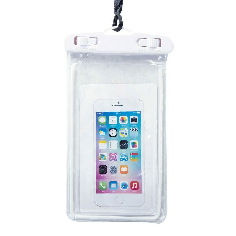 Husa subacvatica Zip Waterproof Flippy, Snowproof, Universala, Impermeabila, cu Snur, pentru telefon sau documente, Alb - vivimall.ro