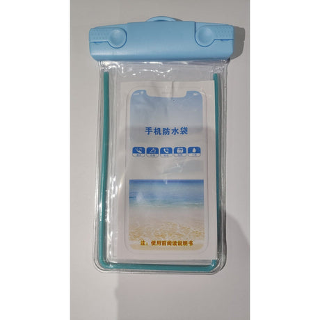 Husa subacvatica Zip Waterproof Flippy, Snowproof, Universala, Impermeabila, cu Snur, pentru telefon sau documente, Albastru deschis - vivimall.ro