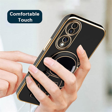 Husa Telefon 2in1, Vivimall, Compatibila Huawei Mate 60 Pro, Carcasa TPU cu Suport Inclus Tip Astronaut, Protectie Camere, Negru - vivimall.ro