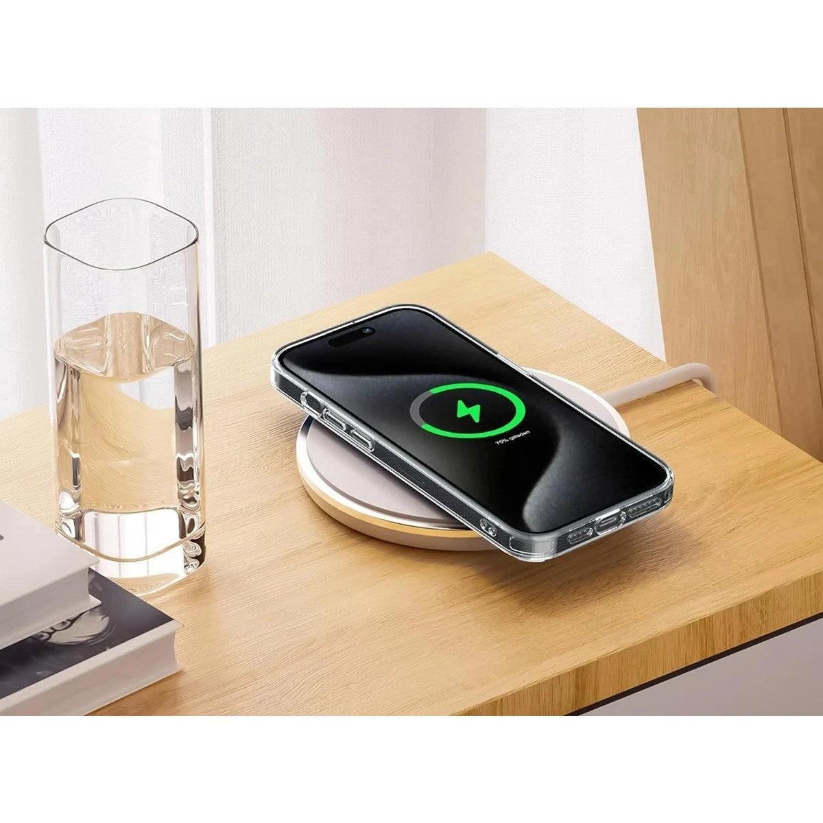 Husa Telefon, Vivimall, Compatibila Apple iPhone 17, MagSafe, Antisoc, din Silicon + TPU, Transparent - vivimall.ro