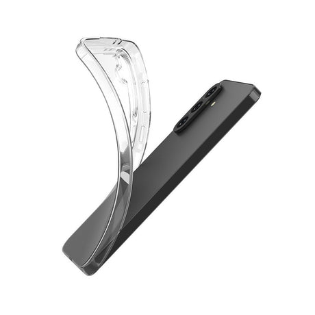 Husă transparentă TPU Samsung Galaxy A55 5G Protect Plus, detaliu colț întărit