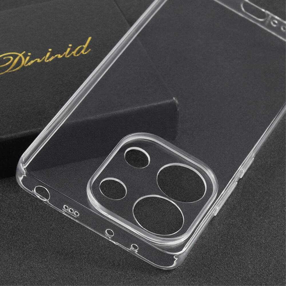 Husa Telefon, Vivimall, Compatibila Xiaomi Redmi Note 13 Pro 4G, Carcasa TPU, Protectie Camere, 1.5 mm, Transparent - vivimall.ro