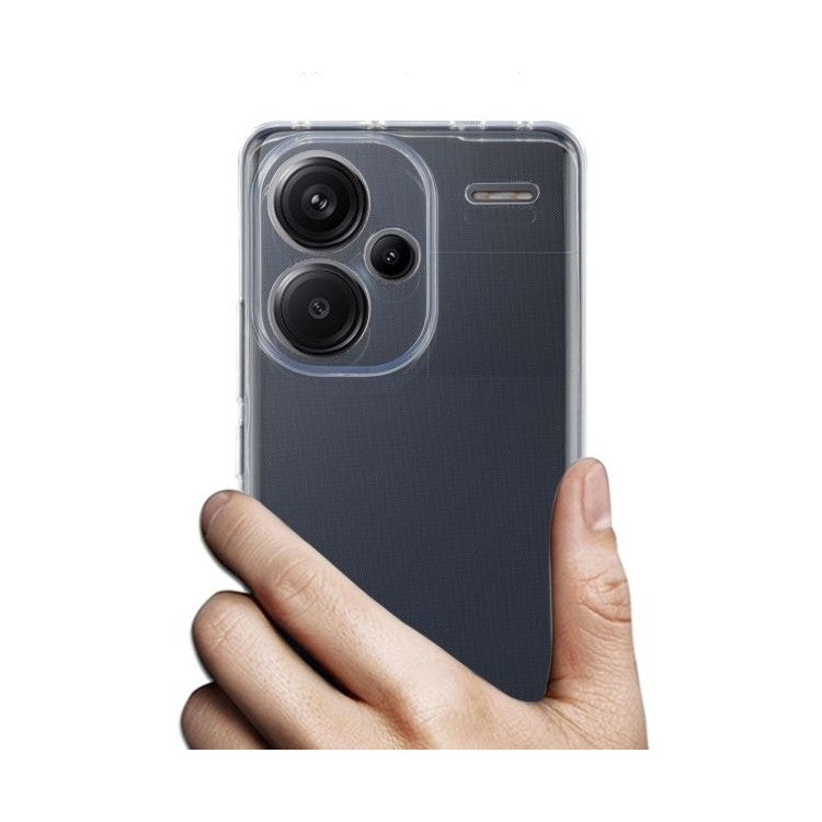Husa Telefon, Vivimall, Compatibila Xiaomi Redmi Note 13 Pro+ 5G, Carcasa TPU, Protectie Camere, 1.5 mm, Transparent - vivimall.ro