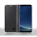 Husa Tip Carte, Flippy, Compatibila cu Huawei Mate 10 Lite, Flip Cover Oglinda, Albastru - vivimall.ro