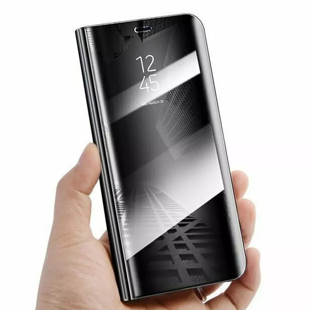 Husa Tip Carte, Flippy, Compatibila cu Huawei Mate 10 Lite, Flip Cover Oglinda, Negru - vivimall.ro