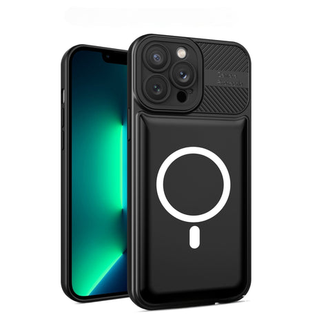 Husă Samsung Galaxy A24 4G negru, TPU și policarbonat, protecție antisoc, vedere frontală