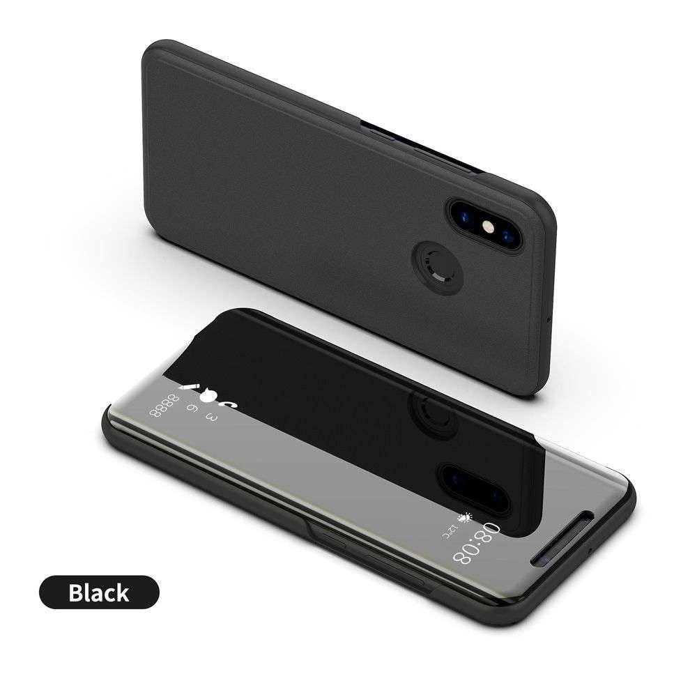 Husa Xiaomi Redmi Note 6 Pro Flip Cover Oglinda Negru - vivimall.ro