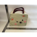 Geantă Frigorifică, Flippy, cu Desene Animat, Portabilă pentru Copii, de Prânz, din Pânză Oxford, 22x14x19 cm, Model Ursulet, Bej