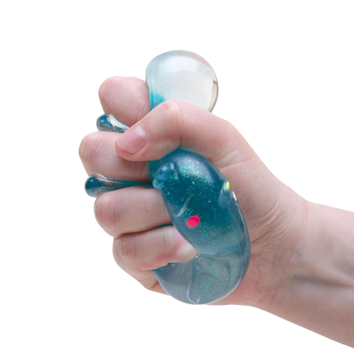 Iepuras Squishy, Flippy, Jucarie Senzoriala Comprimabila cu Sclipici, 1 Bucata, Antistres pentru Adulti si Copii, Efect Calmant cu Revenire Lenta, 7 x 5.5 x 6 cm, Culoare Aleatorie - vivimall.ro