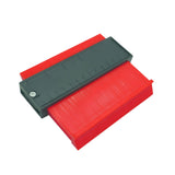 Sablon Masurare Contur, Flippy, Cu Rigla Integrata, pentru Copiere Unghiuri si Forme Neregulate, Plastic Rezistent, 14.6 x 10.5 cm, Rosu/Negru - vivimall.ro