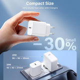 Incarcator Retea Fast Charge, Vivimall, Incarcator Standard European Power Delivery 30 W, Compatibil cu iPhone 15 / 16, Alb - vivimall.ro