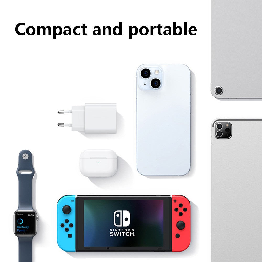 Incarcator Retea Fast Charge, Vivimall, Incarcator Standard European Power Delivery 30 W, Compatibil cu iPhone 15 / 16, Alb - vivimall.ro