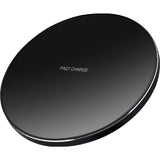 Incarcator Wireless Flippy, Fast Charge, 15W, Ultra Slim, compatibil cu iPhone, cablu inclus, Rotund, Negru - vivimall.ro