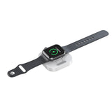 Incarcator Wireless pentru Smart iWatch, Vivimall, Compatibil cu Apple iWatch 1/9, Magnetic Charger, Interfata TYPE-C, 3W, 7.5 x 7.5 x 1.2 cm, Pliabil, Alb - vivimall.ro
