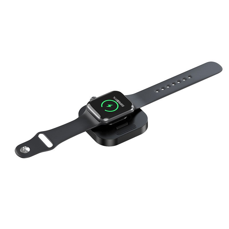 Incarcator Wireless pentru Smart iWatch, Vivimall, Compatibil cu Apple iWatch 1/9, Magnetic Charger, Interfata TYPE-C, 3W, 7.5 x 7.5 x 1.2 cm, Pliabil, Negru - vivimall.ro