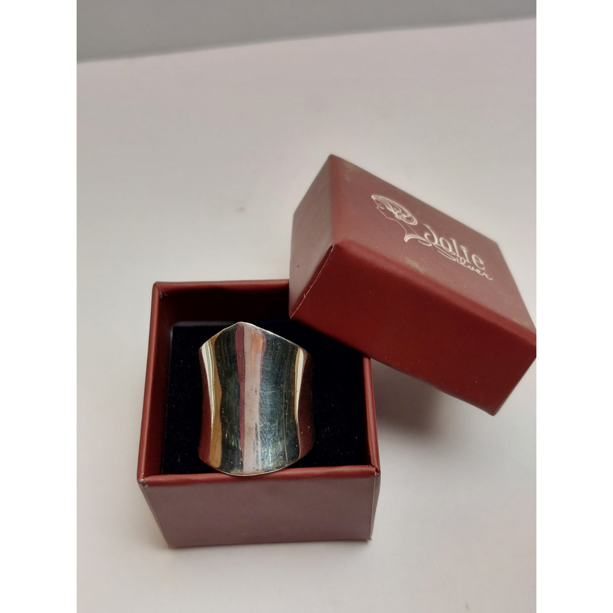 Сребърен цилиндричен пръстен 925, Jolie Silver, 4.8G, M 56