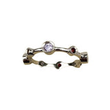 Inel Argint 925, Circular cu Pietre Colorate M51 - vivimall.ro