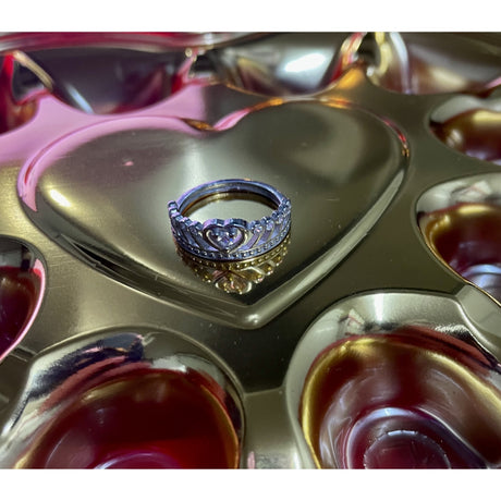 Inel Argint 925 Coroana cu Marcasite si Zirconiu, Marimea 52 - vivimall.ro