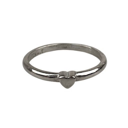 Сребърен пръстен 925 със сърце, M 55