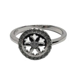 Inel Argint 925, Rozeta cu Zirconii M 48 - vivimall.ro