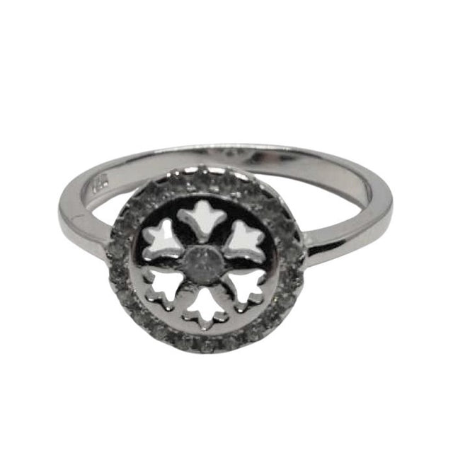 Inel Argint 925, Rozeta cu Zirconii M 48 - vivimall.ro