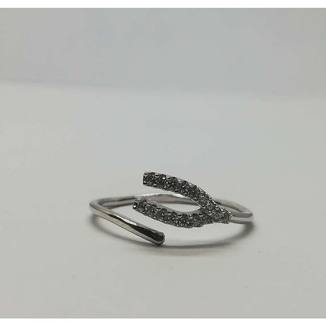 Inel Argint 925 U cu Pietre Reglabil - vivimall.ro