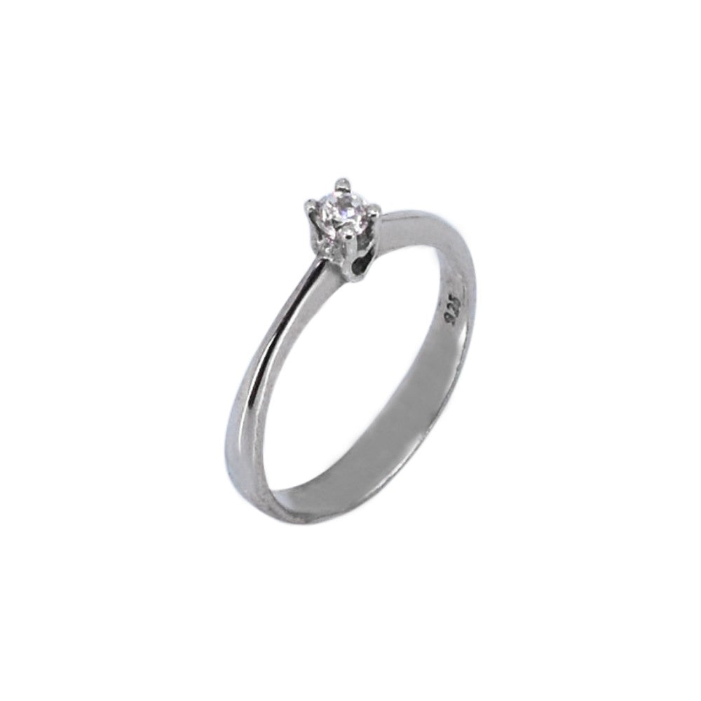 Inel de logodna din Argint 925 cu Zirconiu, marimea 53