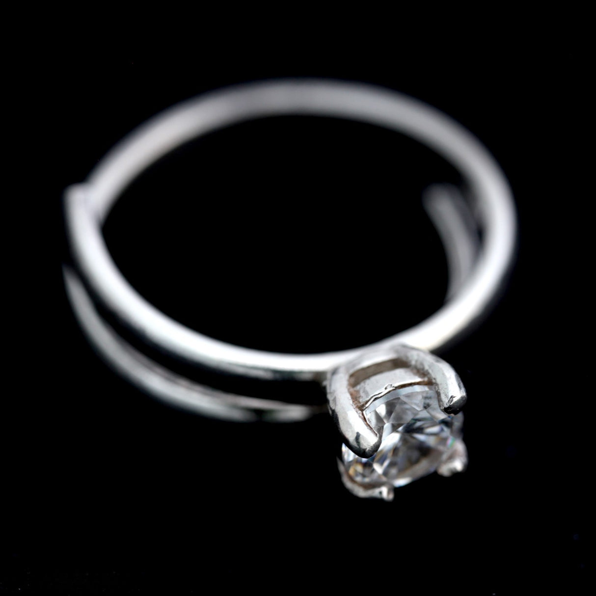 Inel de logodna din Argint 925, forma spiralata, marimea 52 - vivimall.ro