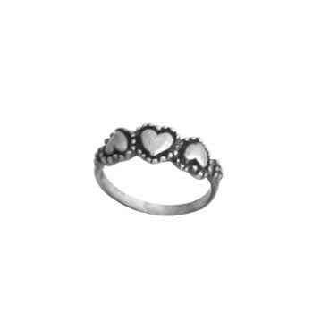 Inel din Argint 925 cu inimi, 49 mm - vivimall.ro