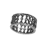 Inel din Argint 925 cu Marcasite, model Fundite, Marime 54