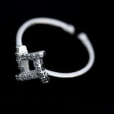 Inel din Argint 925 Disconnected, model Romb cu pietre, 49 mm - vivimall.ro