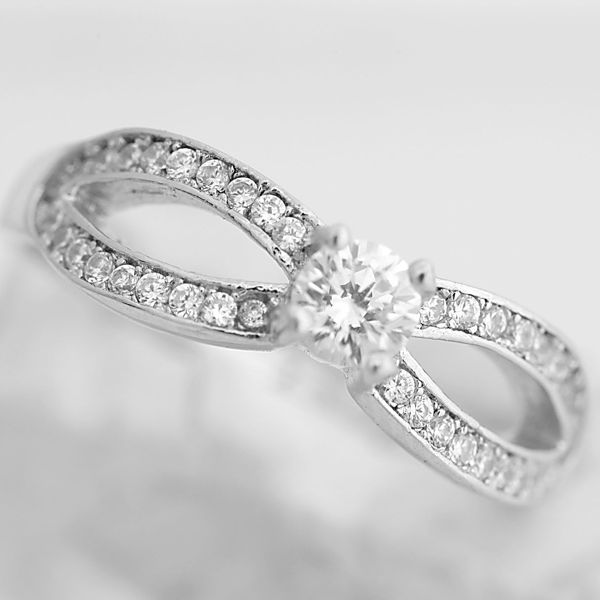 Inel logodna din Argint 925, model infinit, marimea 58 - vivimall.ro