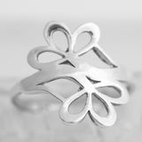 Inel model Floare din Argint 925, 52-58 mm - vivimall.ro