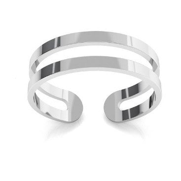 Inel Reglabil Dublu din Argint 925