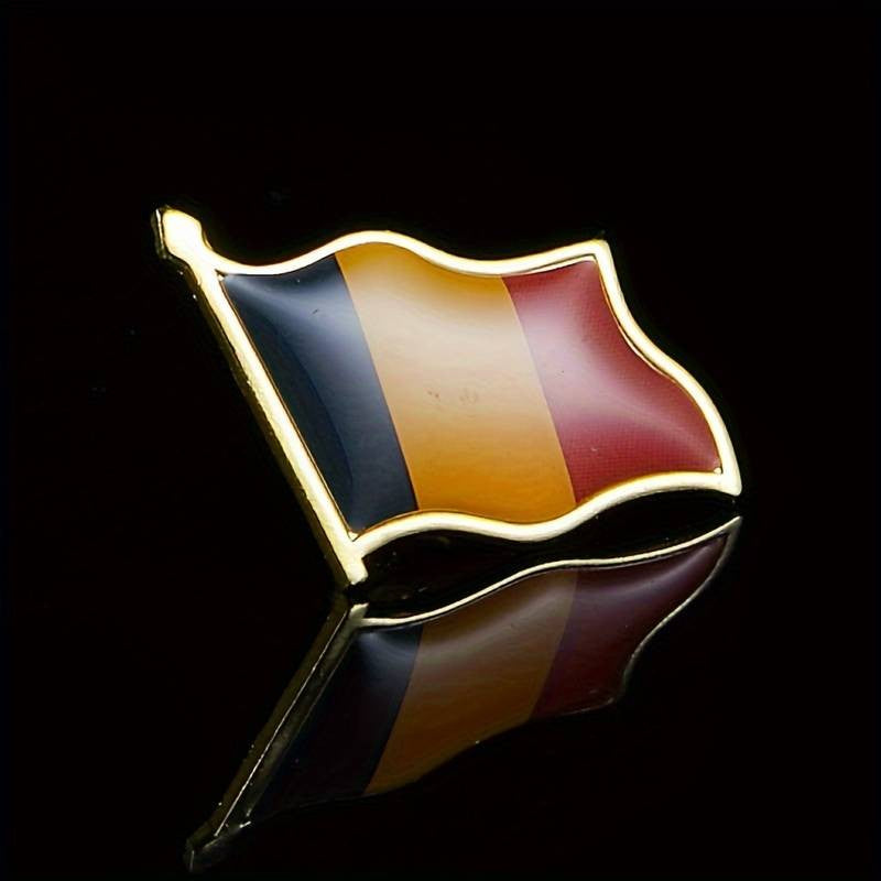 Insigna Steag Tricolor Romania, Vivimall, Model Brosa cu Ac de Siguranta, 20x20 mm - vivimall.ro