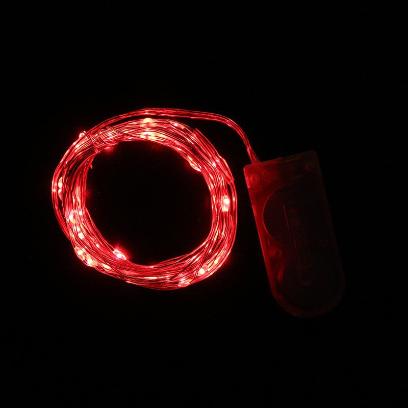 Instalatie Craciun, 1 Metru, 10 Led-Uri, Cu Baterii, Fir Cupru, Liniar, Interior/Exterior