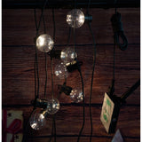 Instalatie Craciun, 10 M, 20 de LED-uri, alb-rece, model cu bulb, liniara, solara interior/exterior, Flippy - vivimall.ro