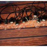 Instalatie Craciun, 10 M, 20 de LED-uri, alb-rece, model cu bulb, liniara, solara interior/exterior, Flippy - vivimall.ro