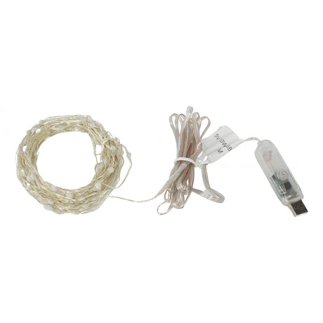 Instalatie Craciun, 10 metri, 100 LED-uri, telecomanda 32 de functii, multicolor RBG, fir cupru, USB, interior, Vivimall - vivimall.ro